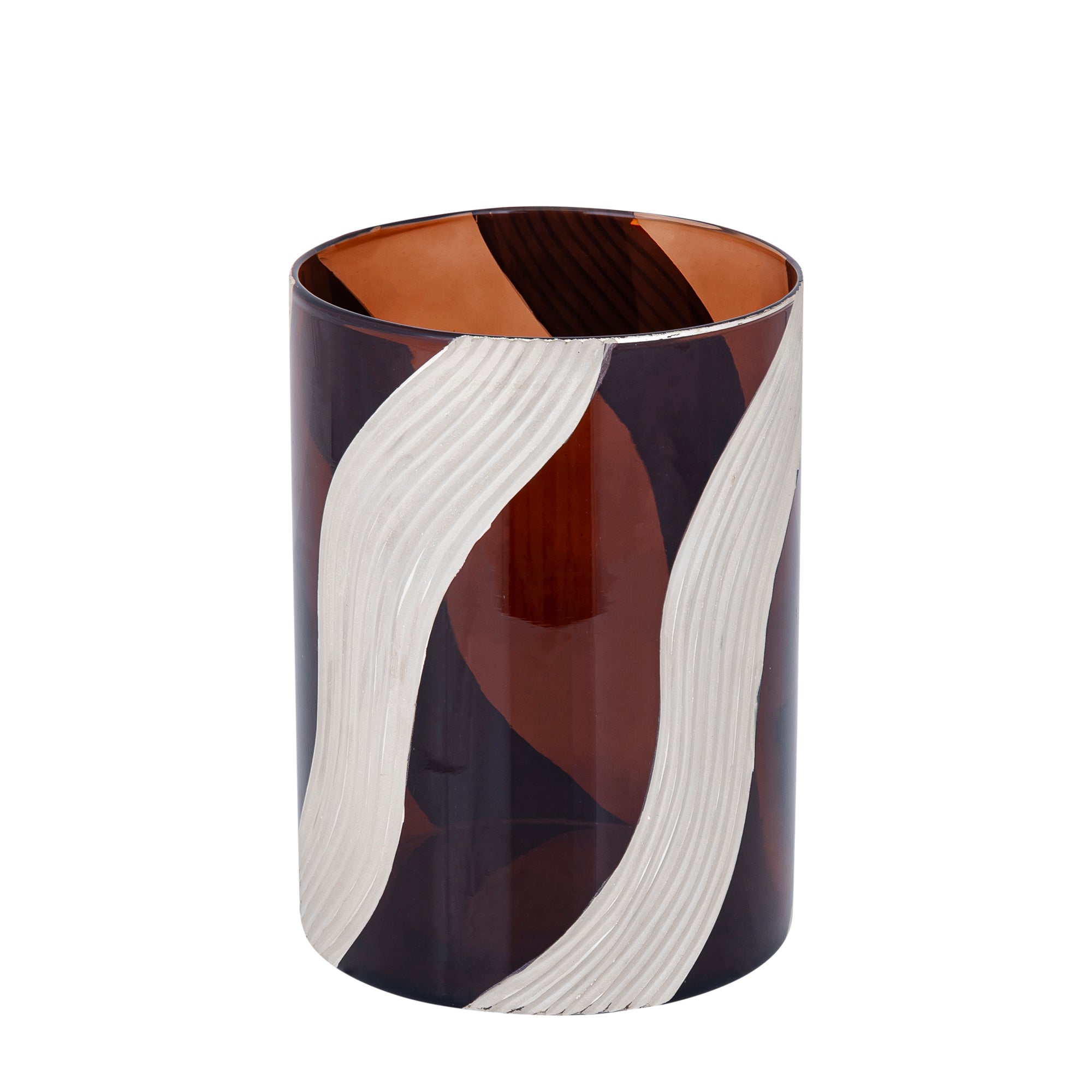 Avan Bougeoirs en verre - Marron