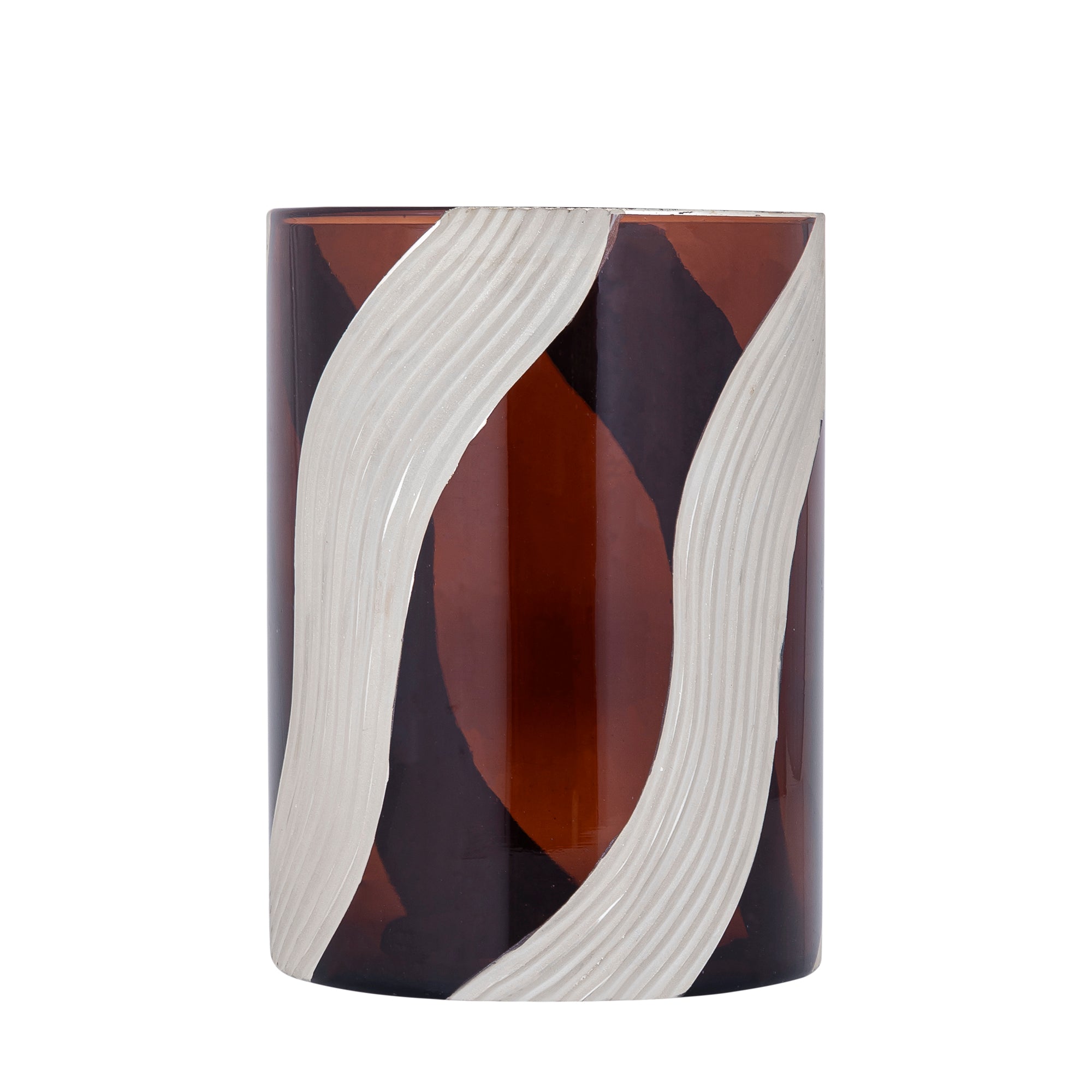 Avan Bougeoirs en verre - Marron
