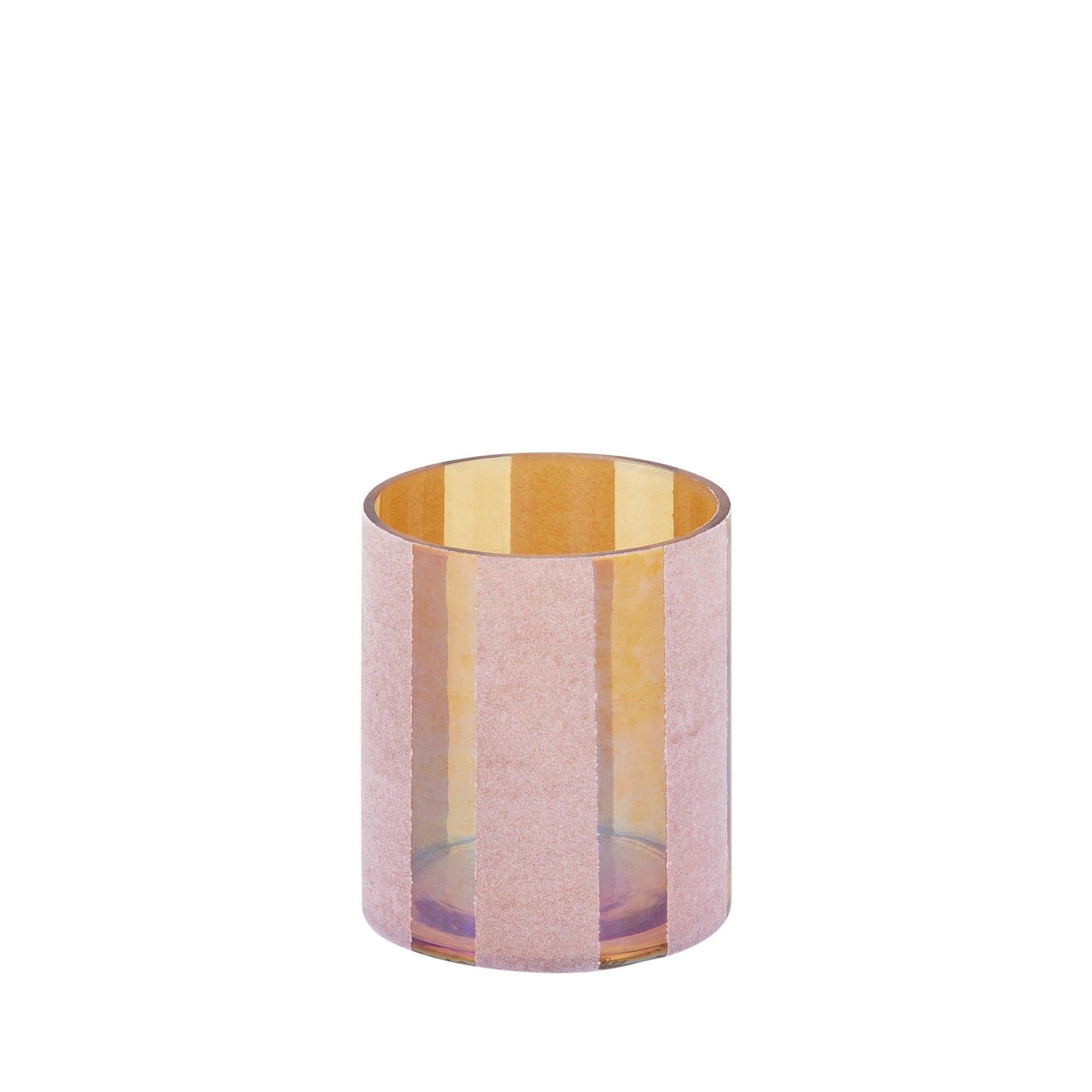 Jeyden Bougeoirs en verre - Rose
