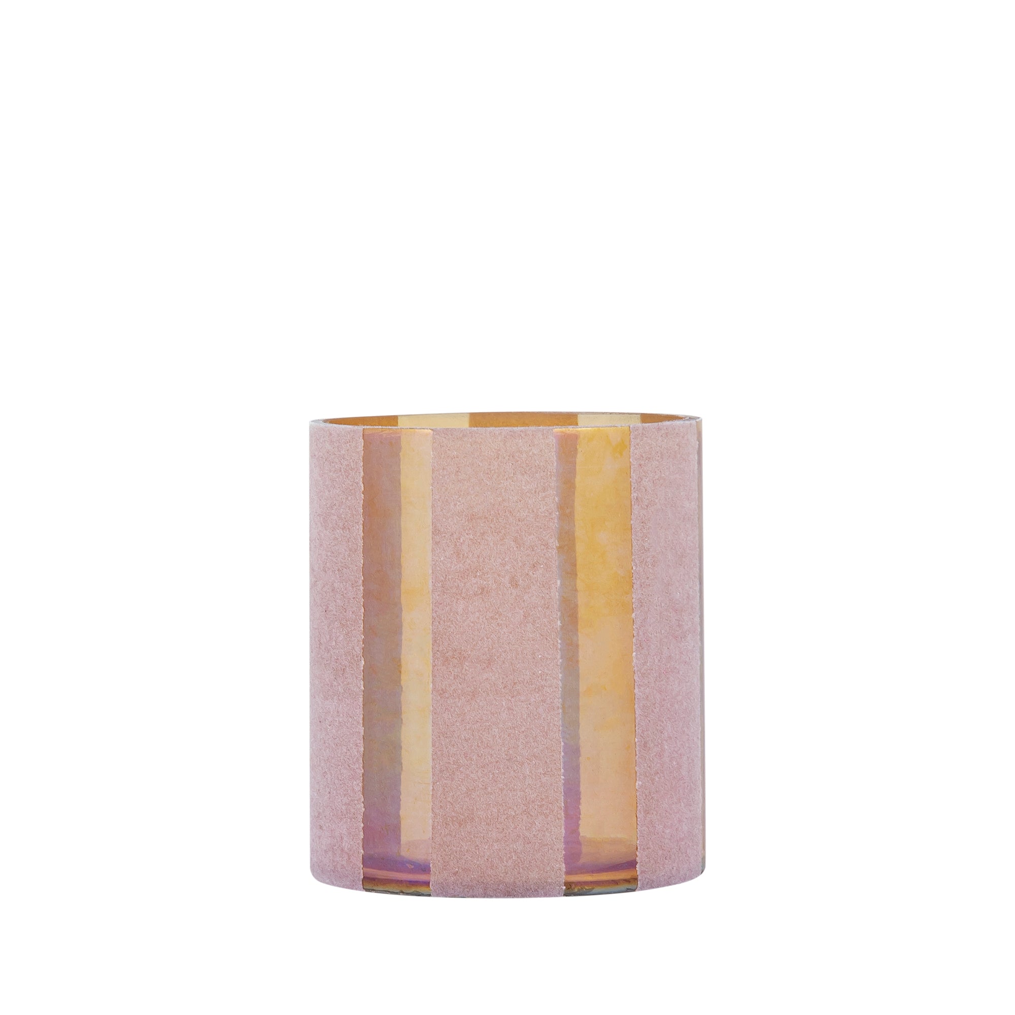 Jeyden Bougeoirs en verre - Rose