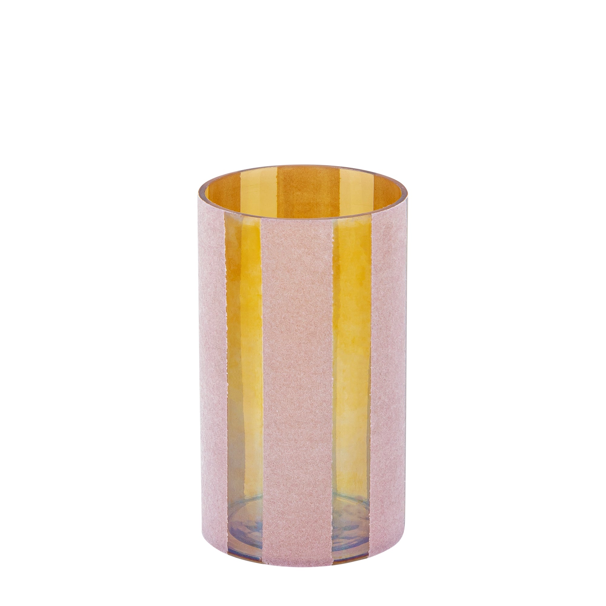 Jeyden Bougeoirs en verre - Rose