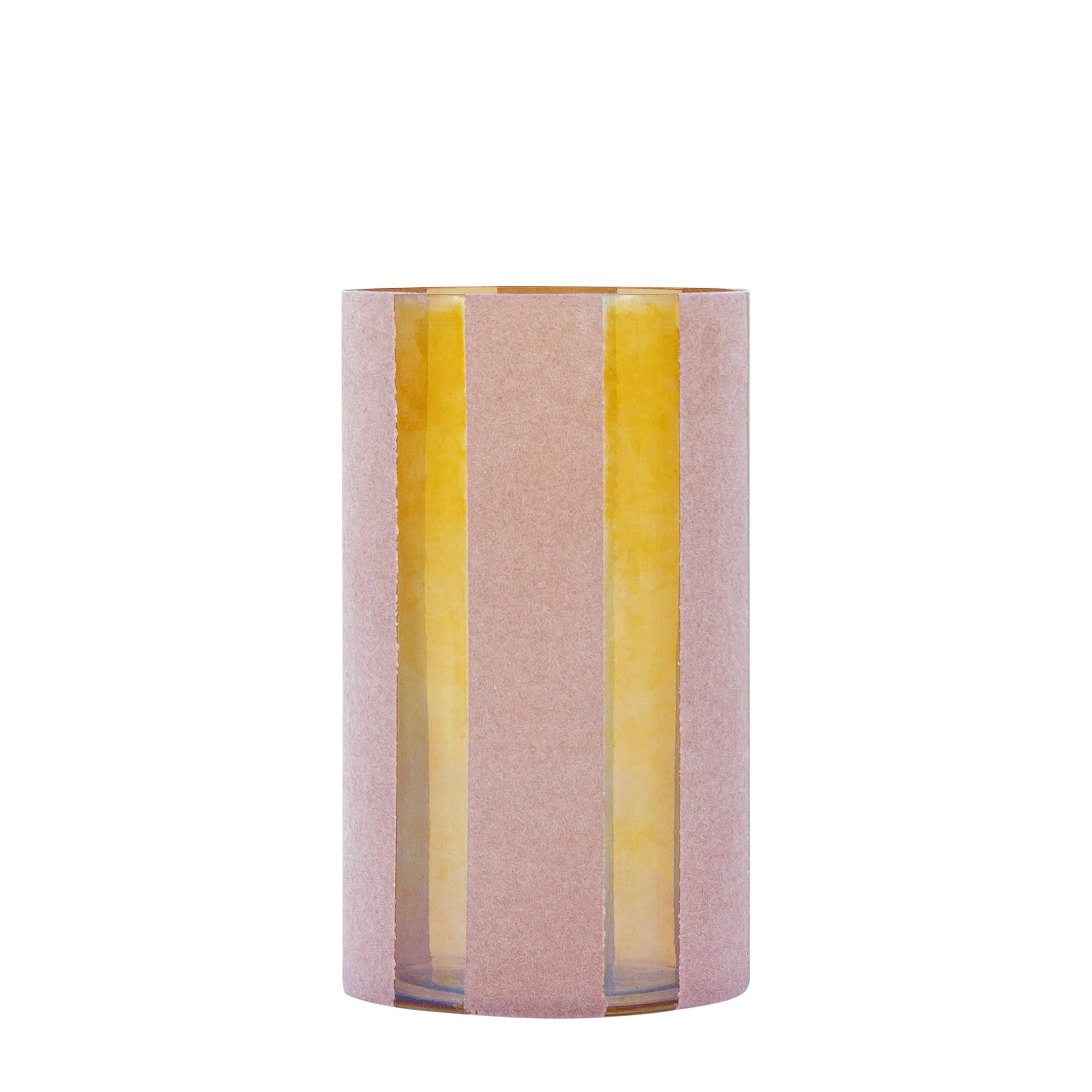 Jeyden Bougeoirs en verre - Rose