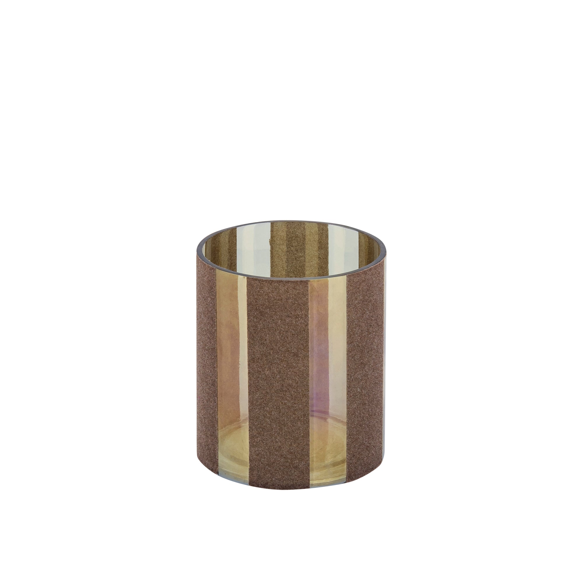 Jeyden Bougeoirs en verre - Marron