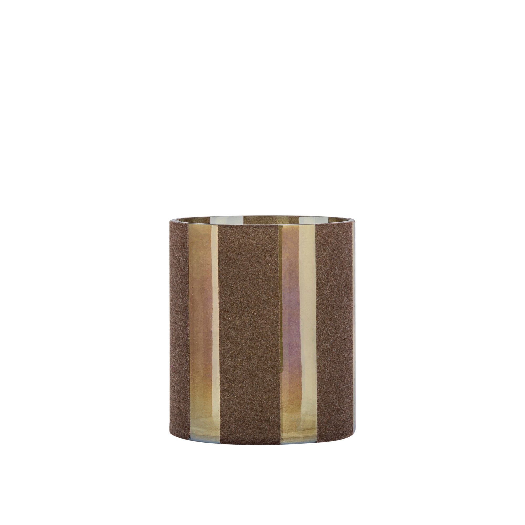 Jeyden Bougeoirs en verre - Marron
