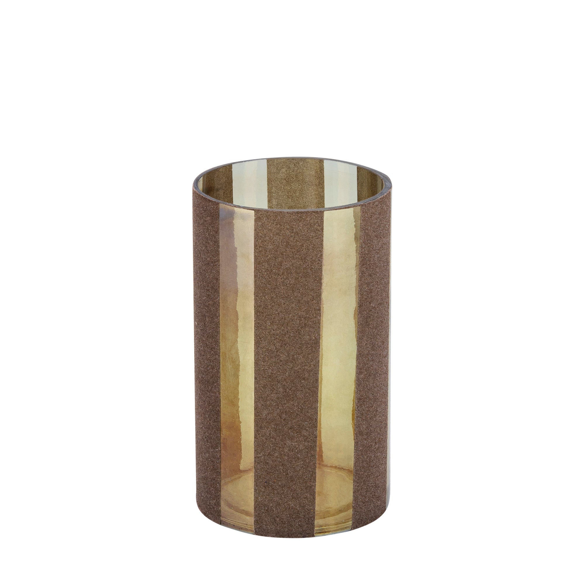 Jeyden Bougeoirs en verre - Marron