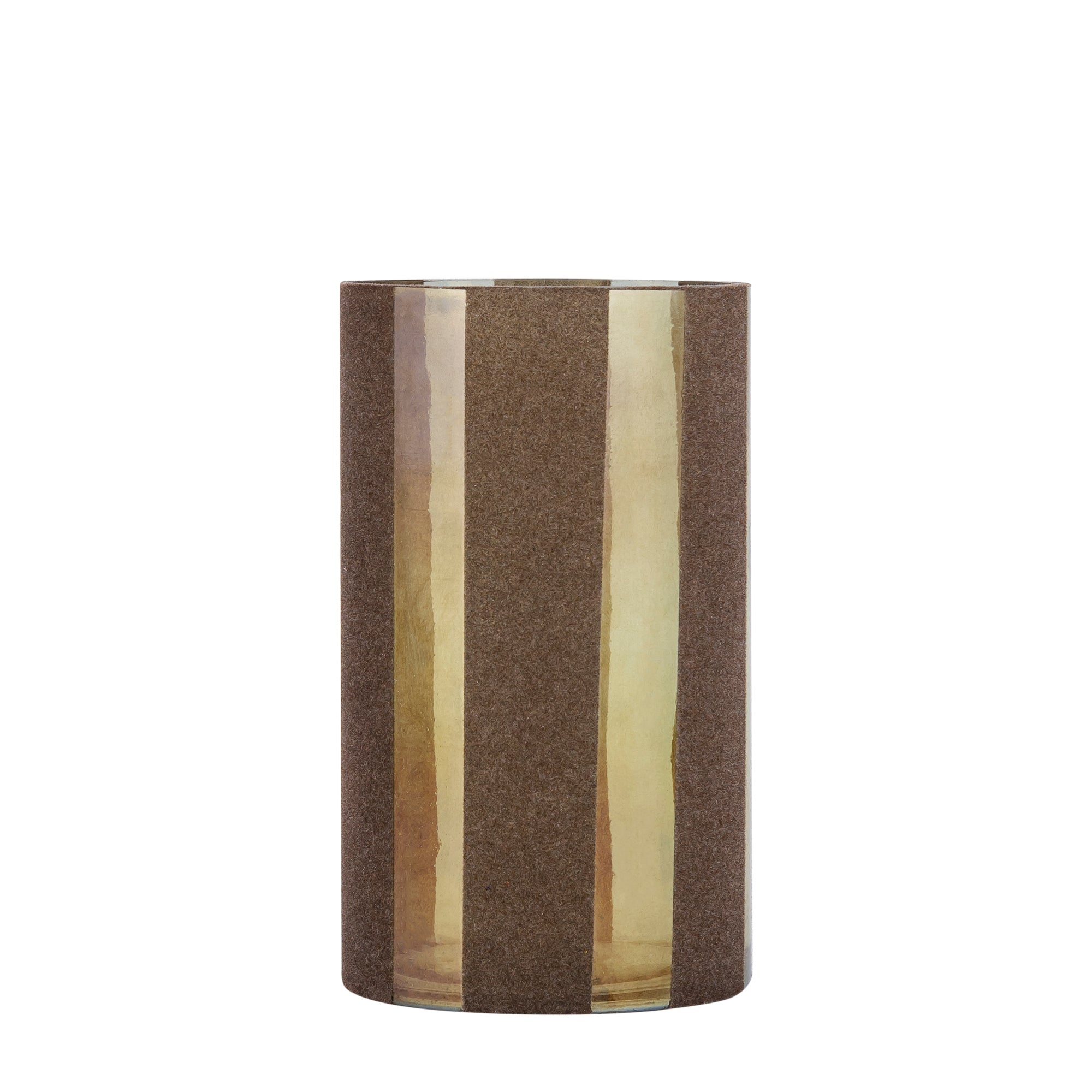 Jeyden Bougeoirs en verre - Marron