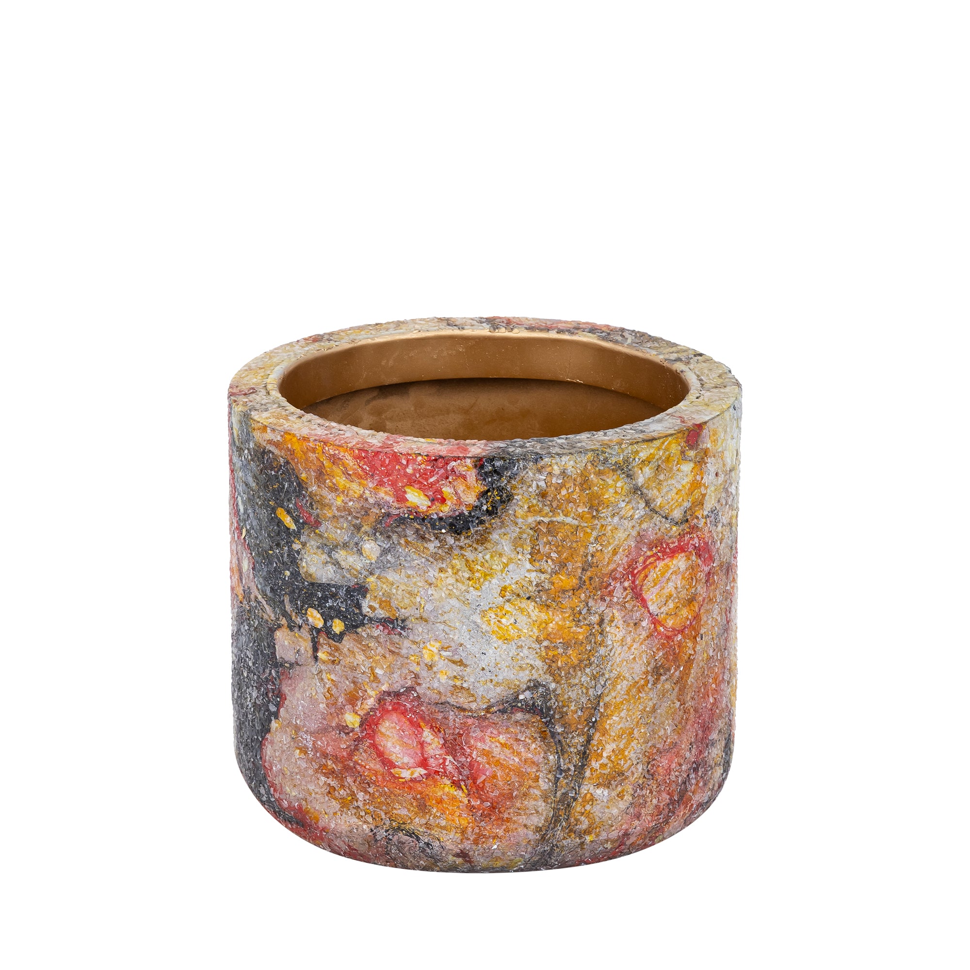 Sinicha Pot en métal - Rouge
