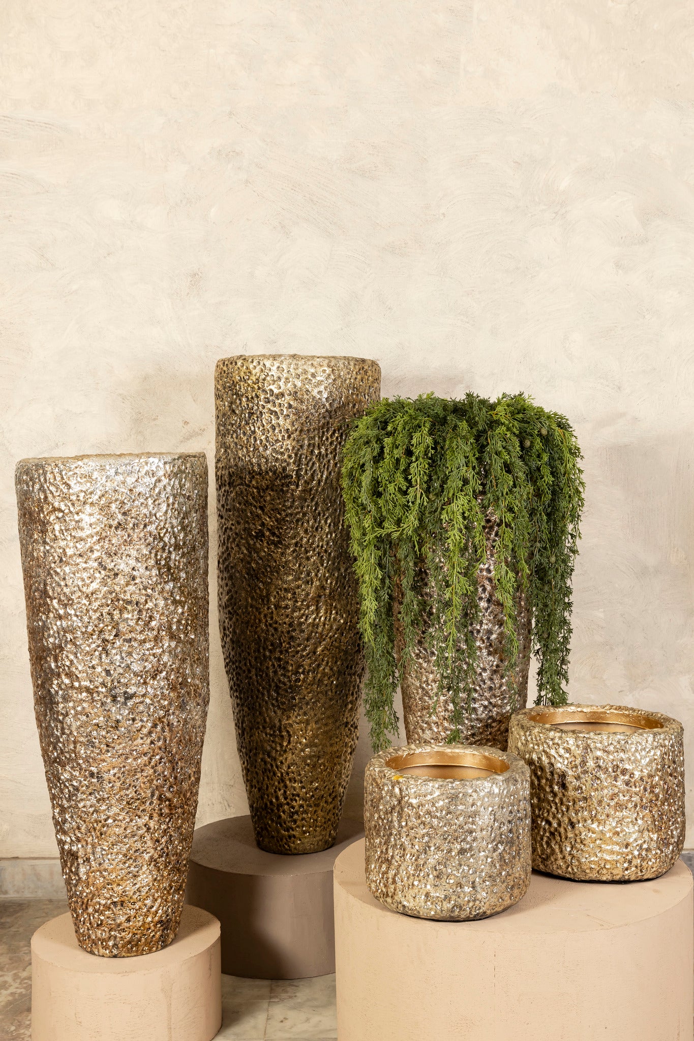 Smith Pot en métal - Champagne