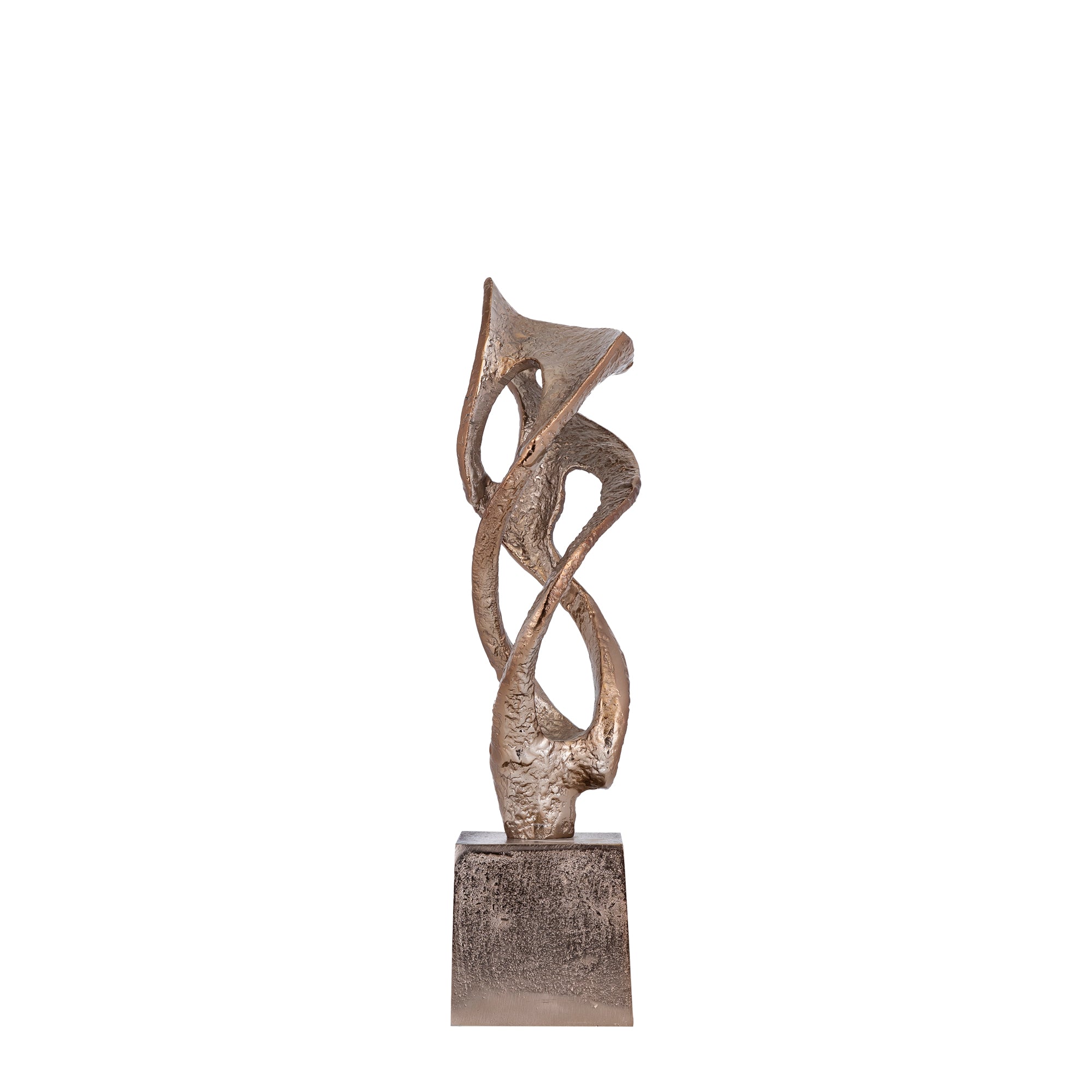 Qasra Antique Champagne casted alu statue S