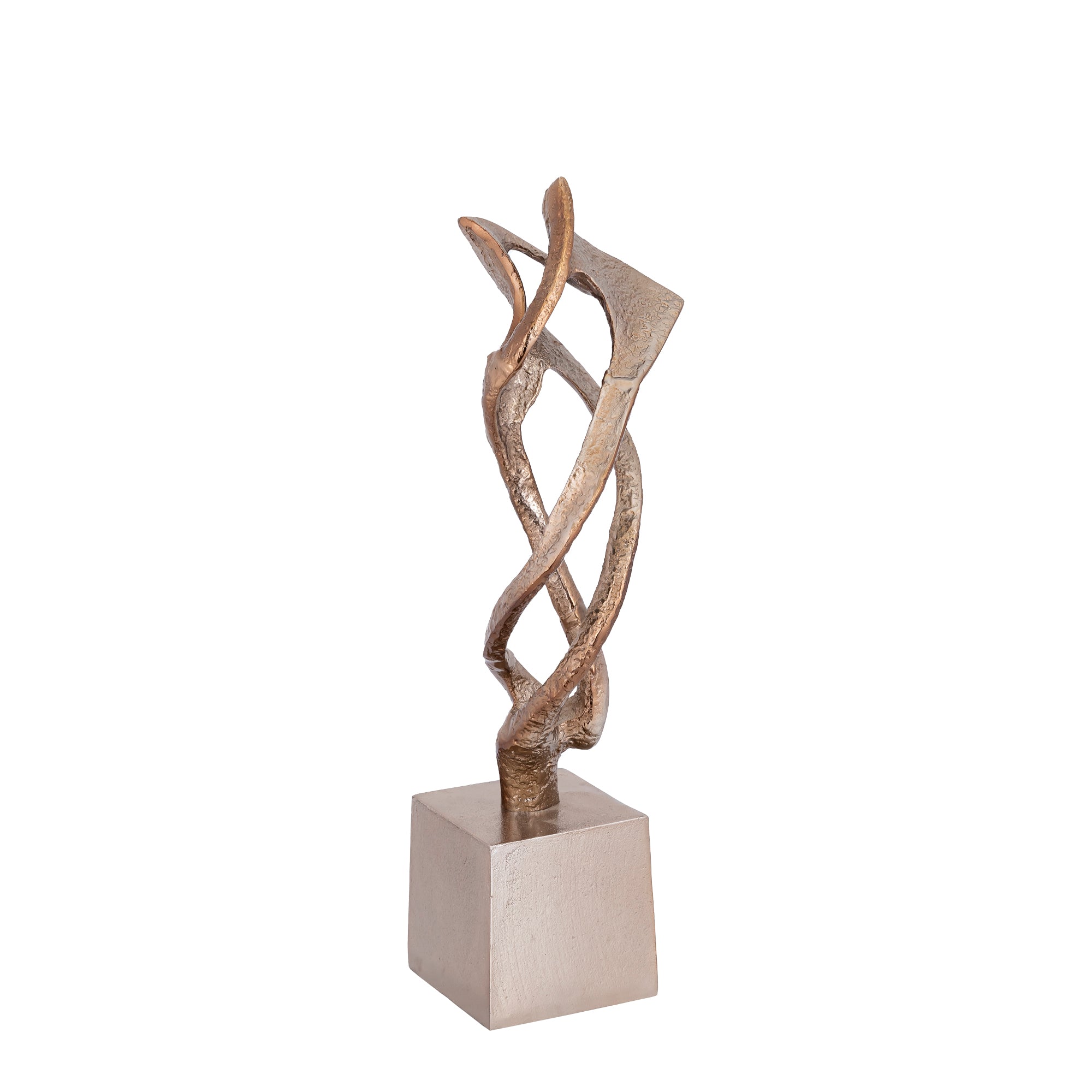 Qasra Antique Champagne casted alu statue L