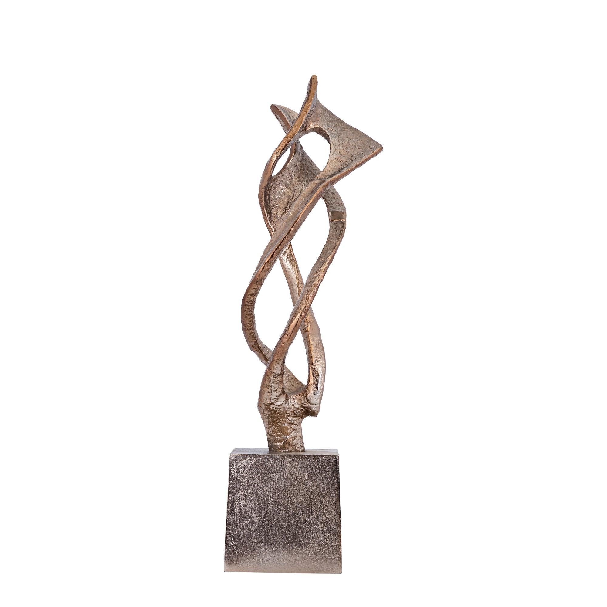 Qasra Antique Champagne casted alu statue L