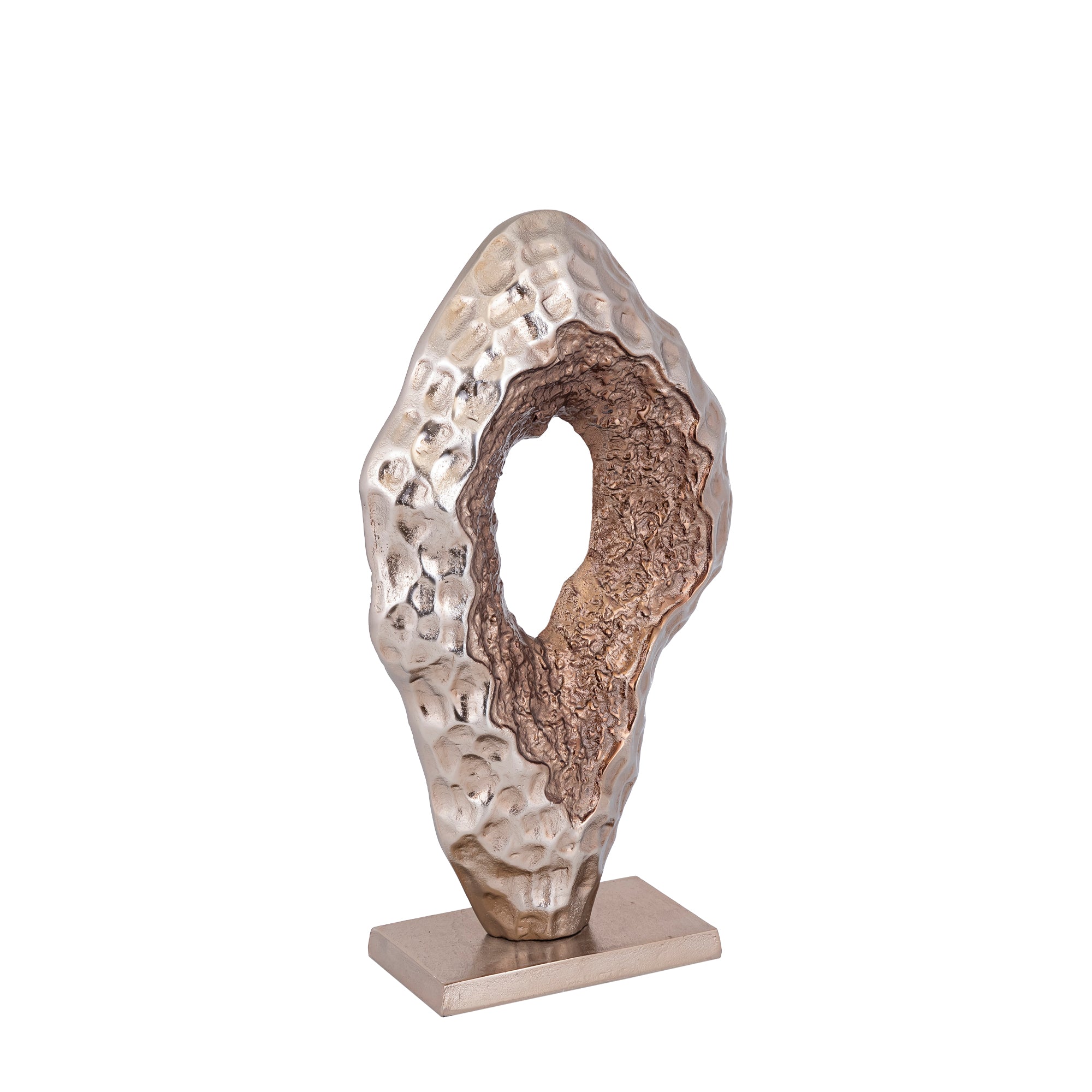 Coolan Antique Champagne casted alu statue oval S