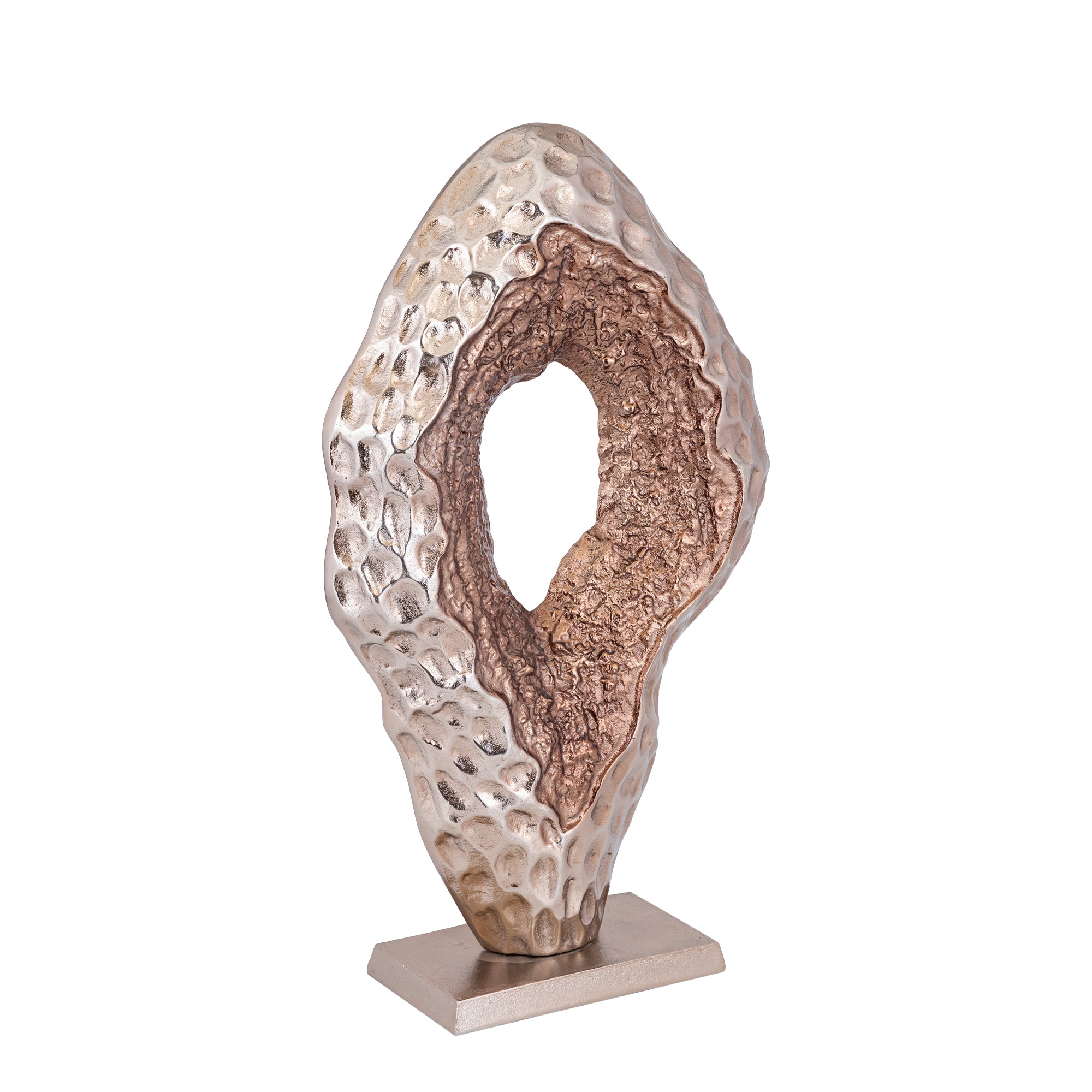 Coolan Antique Champagne casted alu statue oval L