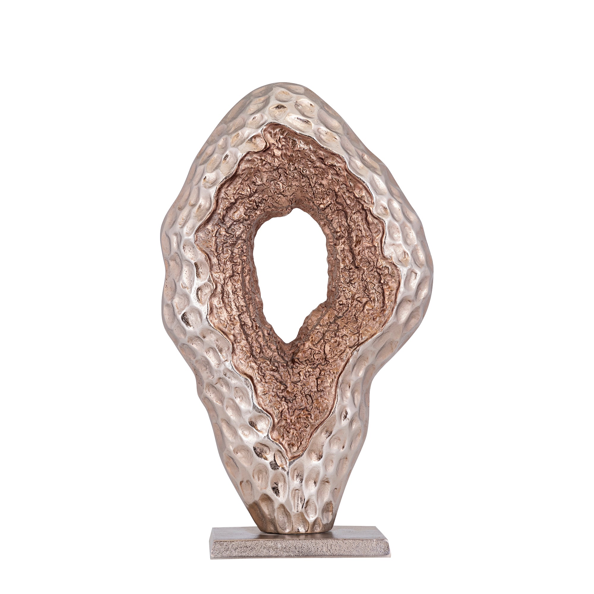 Coolan Antique Champagne casted alu statue oval L