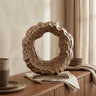 Coolan Antique Champagne casted alu statue round S