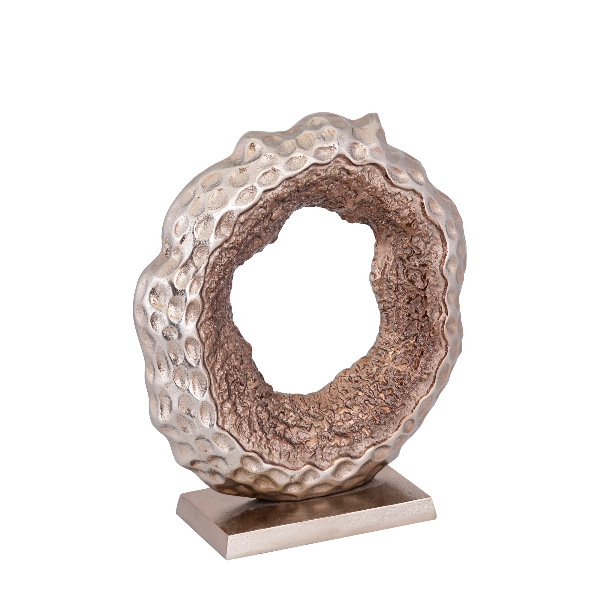 Coolan Antique Champagne casted alu statue round L