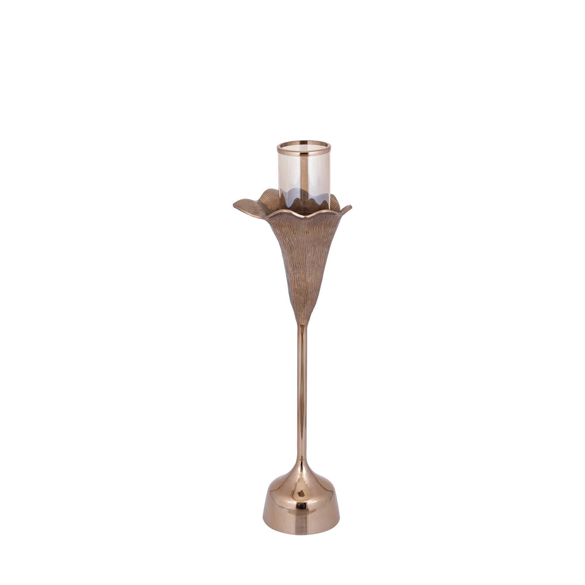 Kourtney Bougeoirs en verre - Bronze