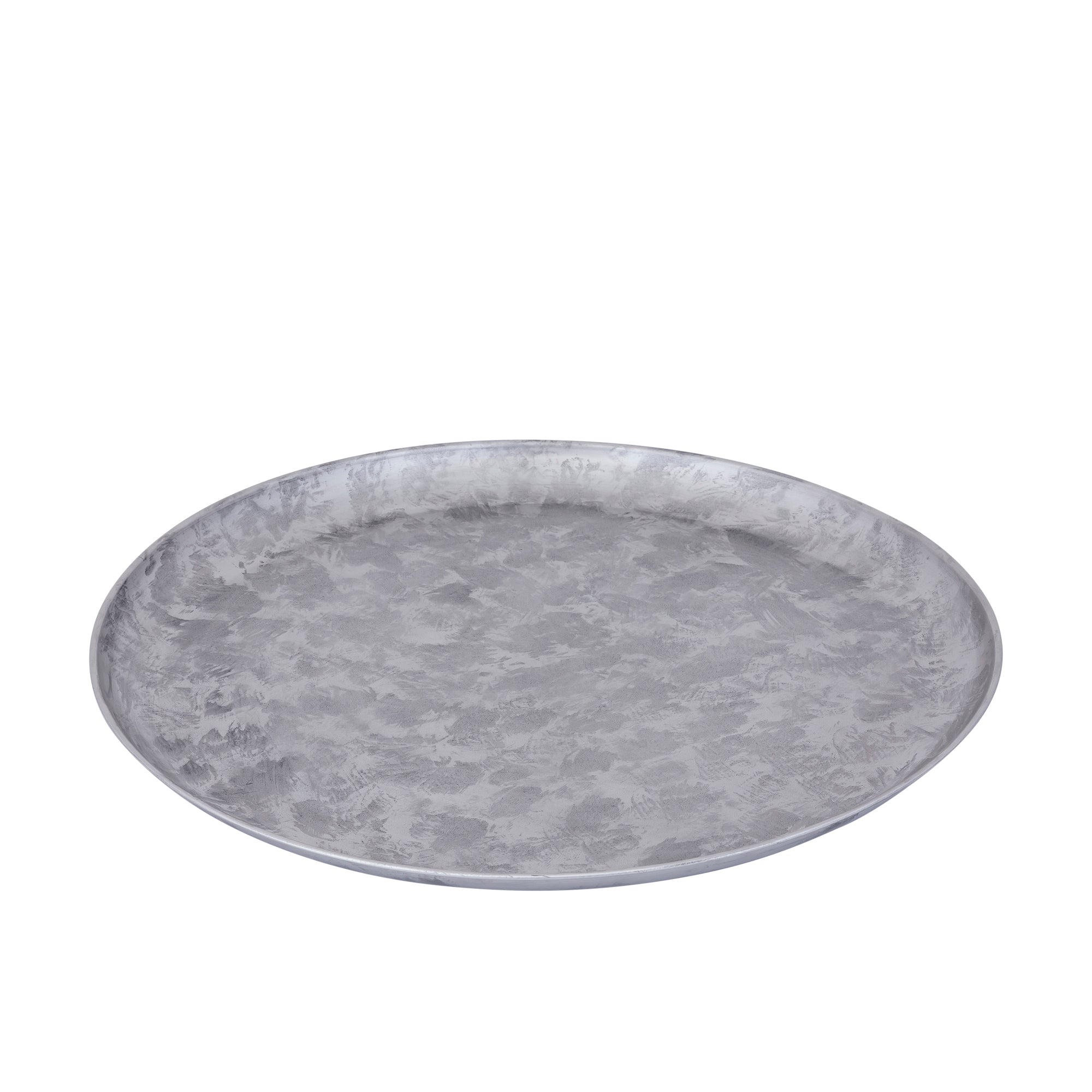 Tyrae Silver iron plate round XL