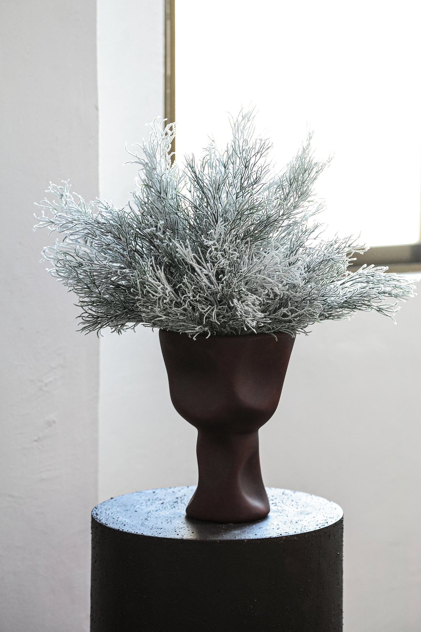 Twig Plant Green snow grass bush Vert — Branche artificielle — vue 2 | Häus