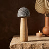 Blaire Snowgreen wooden mushroom statue L