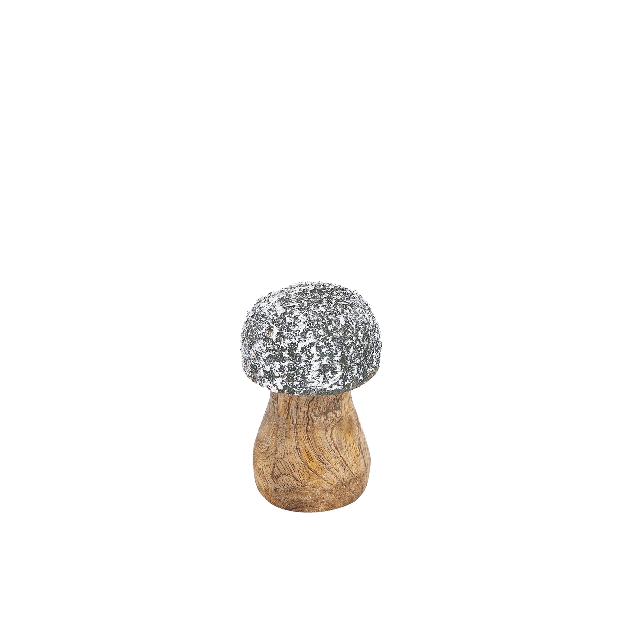 Blaire Snowgreen wooden mushroom statue XS