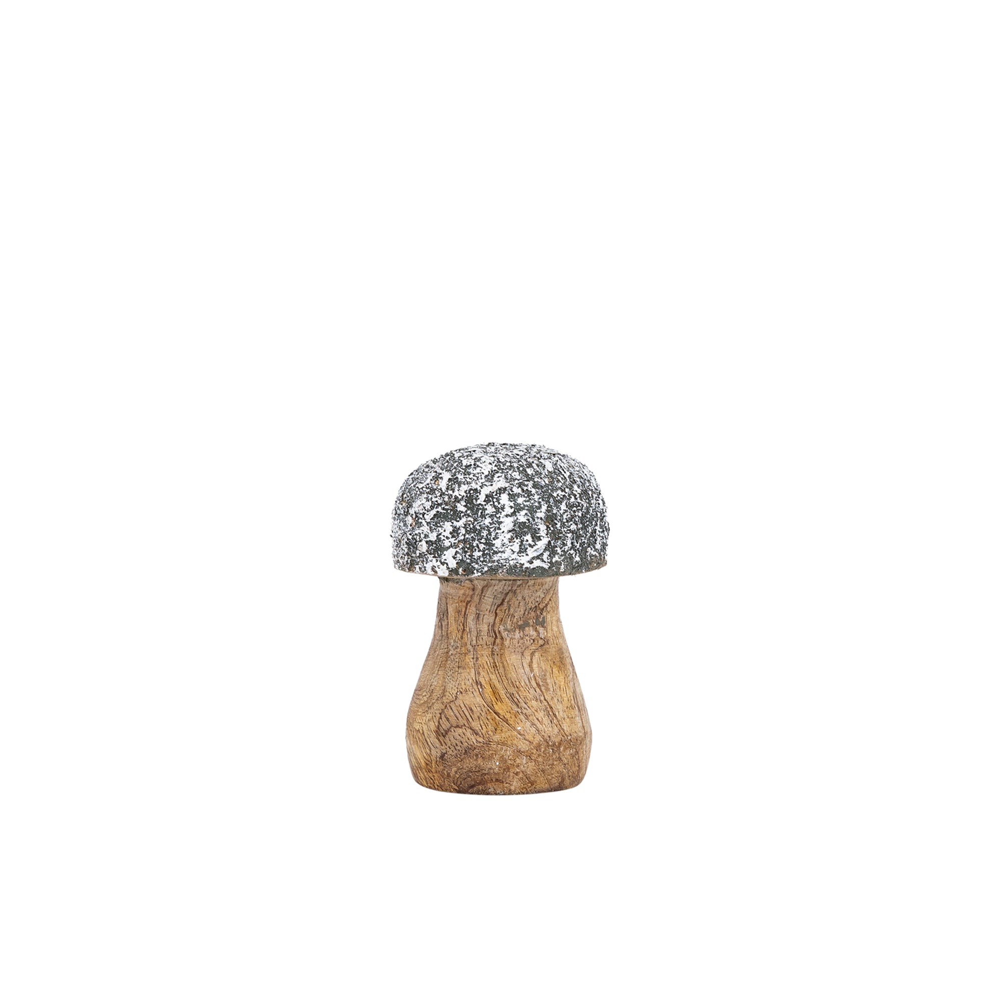Blaire Snowgreen wooden mushroom statue XS