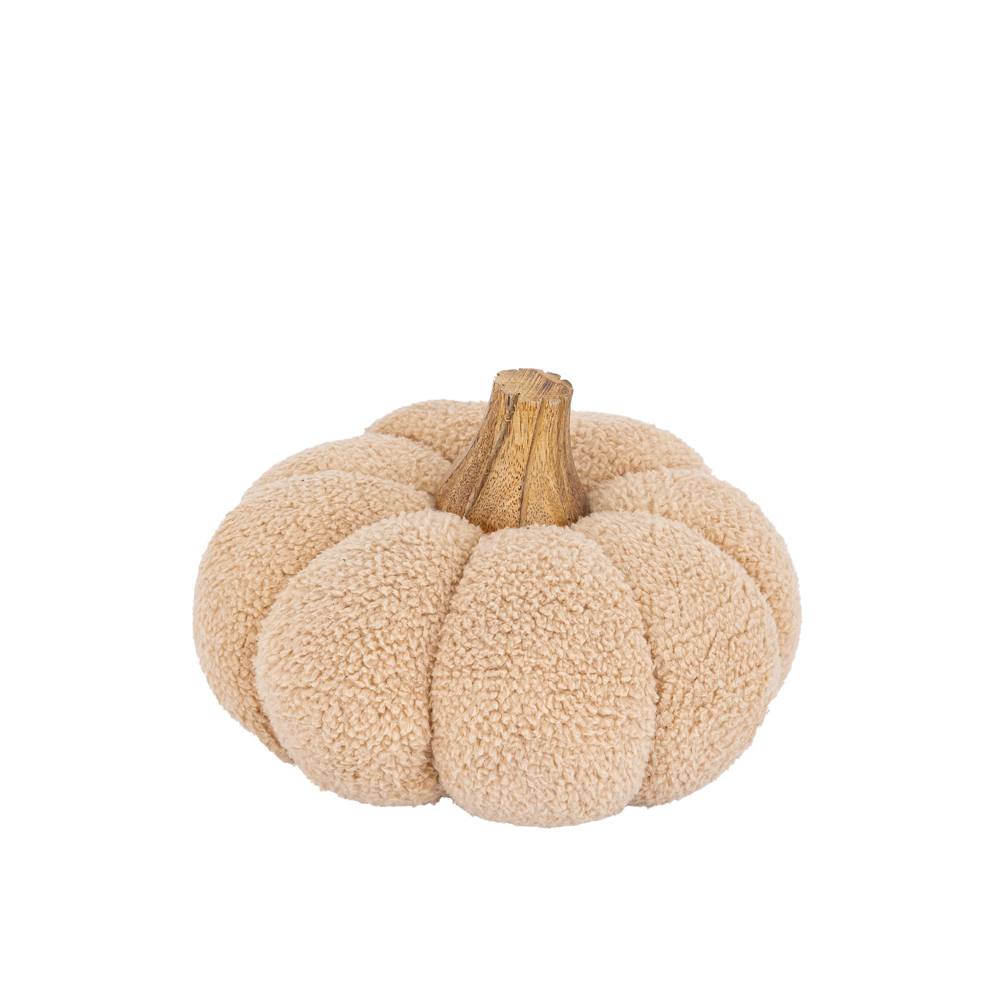 Siamah Beige bouclé pumpkin statue XL
