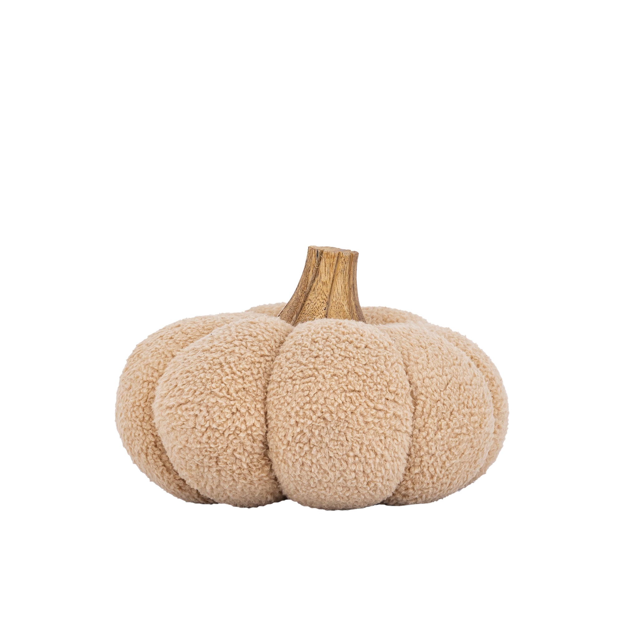 Siamah Beige bouclé pumpkin statue XL