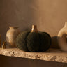 Siamah Green bouclé pumpkin statue XL