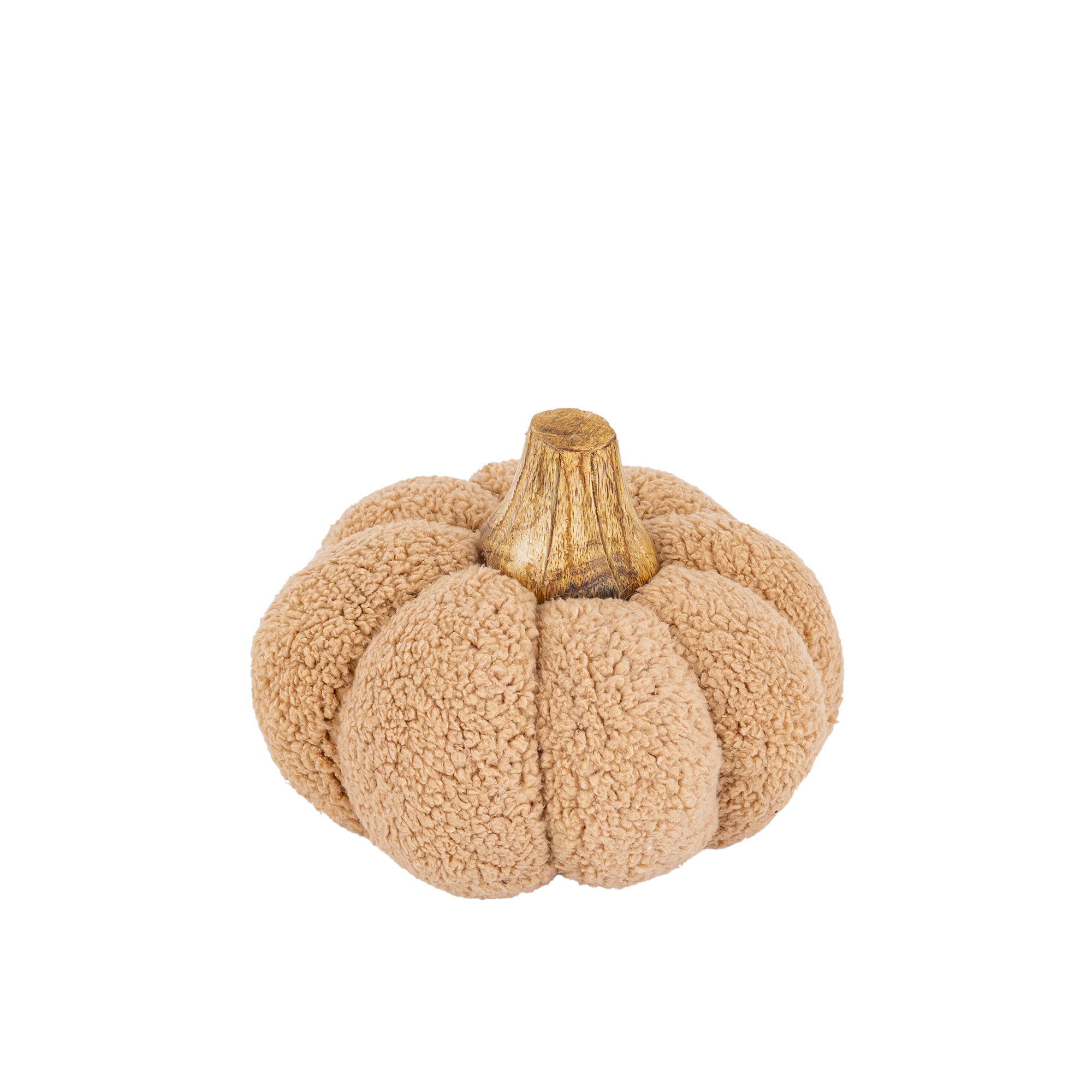 Siamah Beige bouclé pumpkin statue L