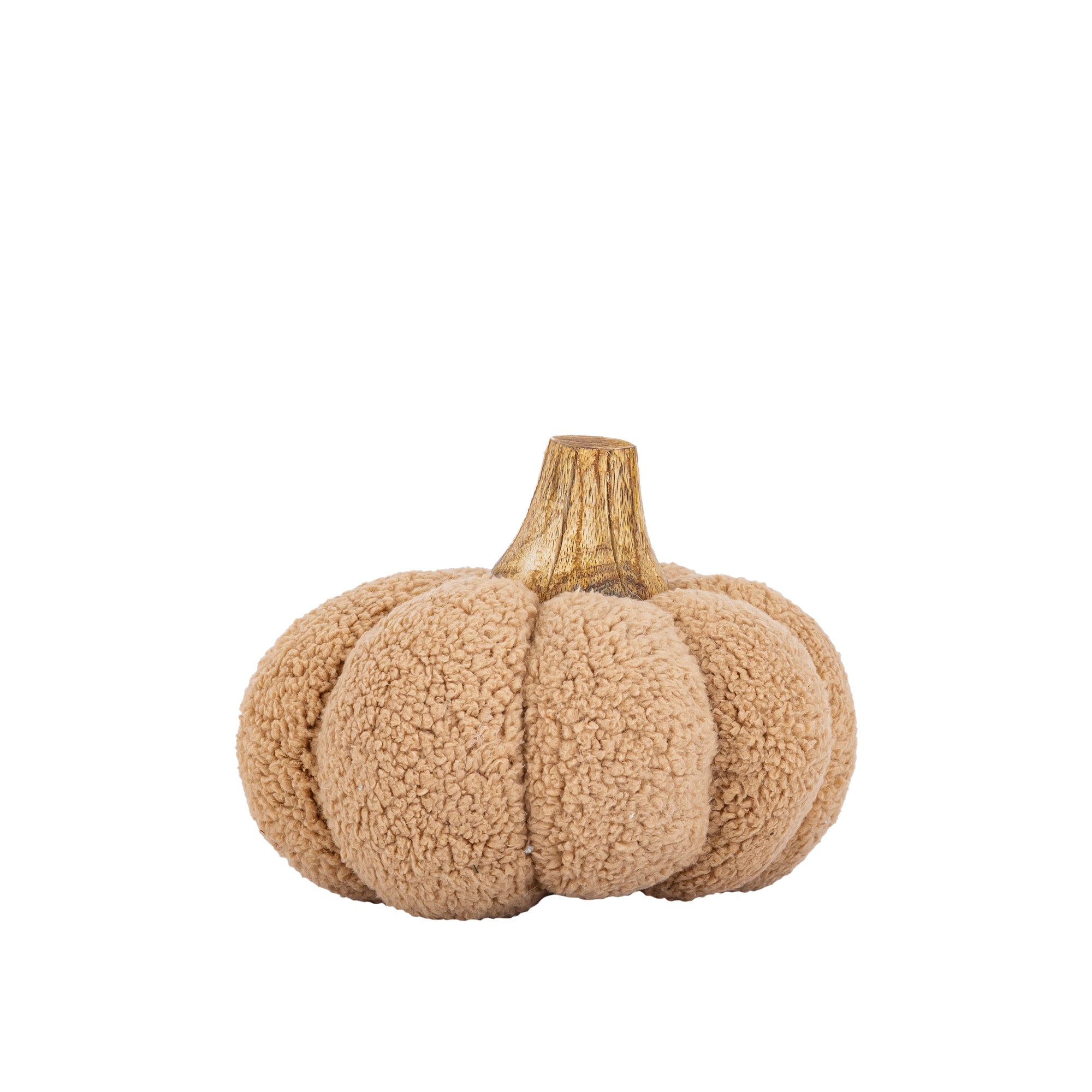 Siamah Beige bouclé pumpkin statue L
