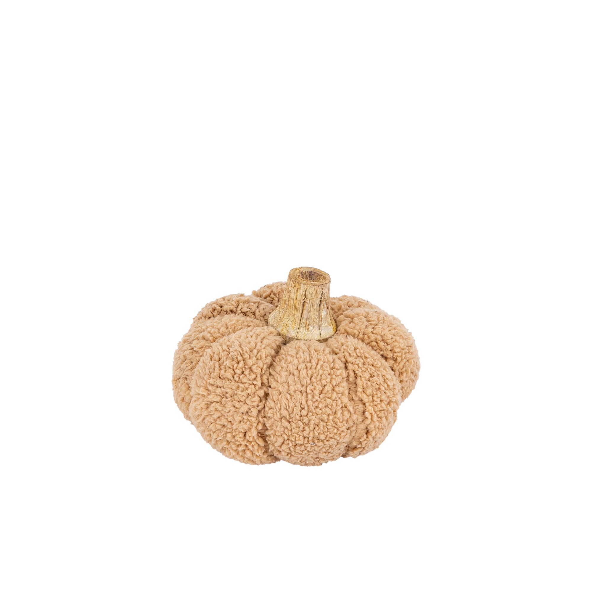 Siamah Beige bouclé pumpkin statue M