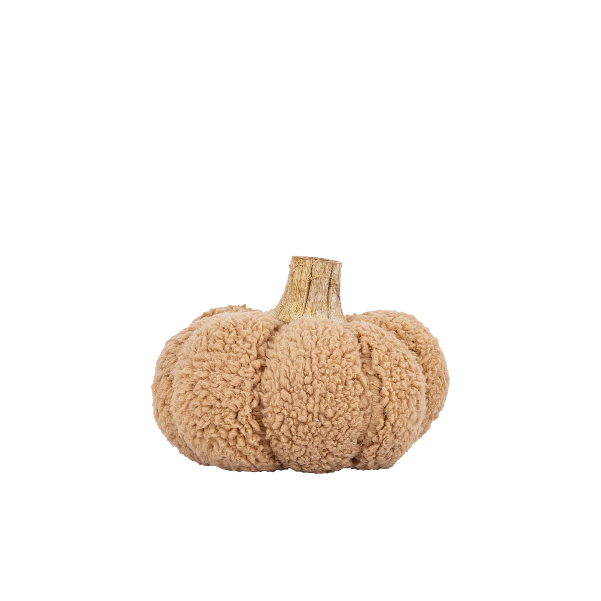 Siamah Beige bouclé pumpkin statue M