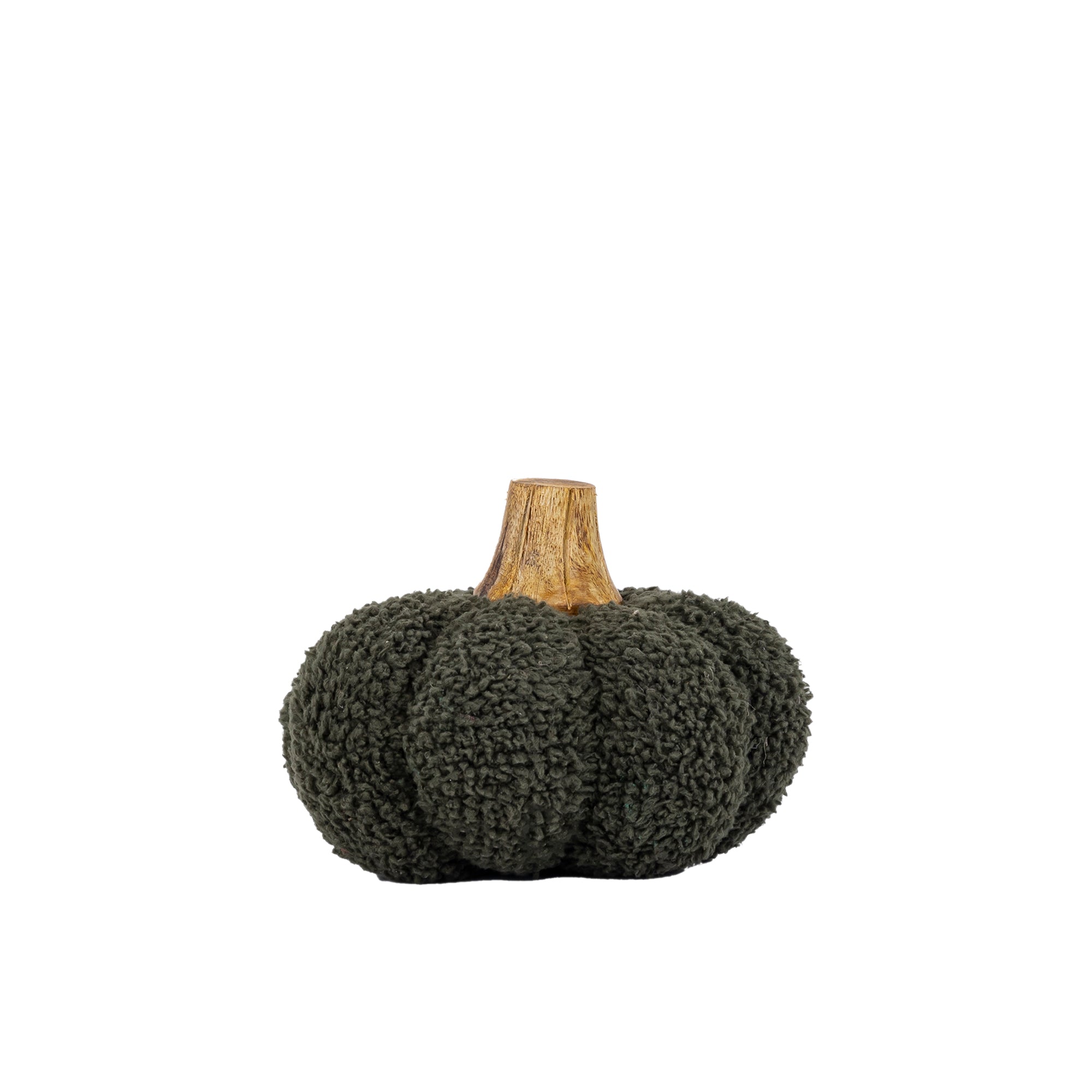 Siamah Green bouclé pumpkin statue M