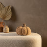 Siamah Beige bouclé pumpkin statue S