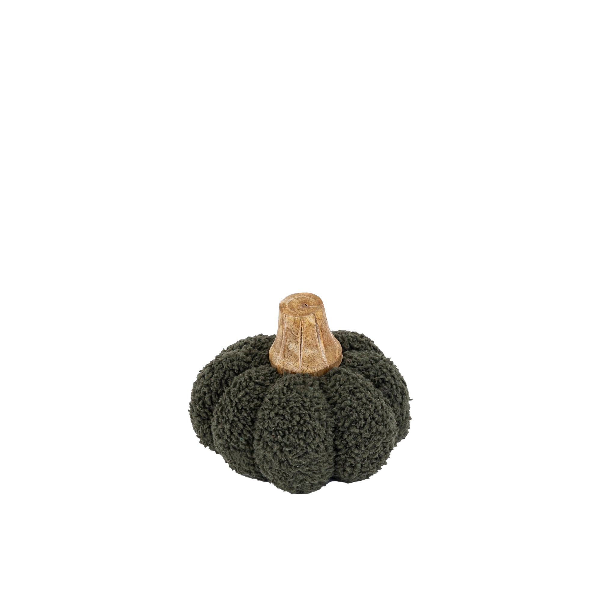 Siamah Green bouclé pumpkin statue S