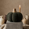 Siamah Green bouclé pumpkin statue S