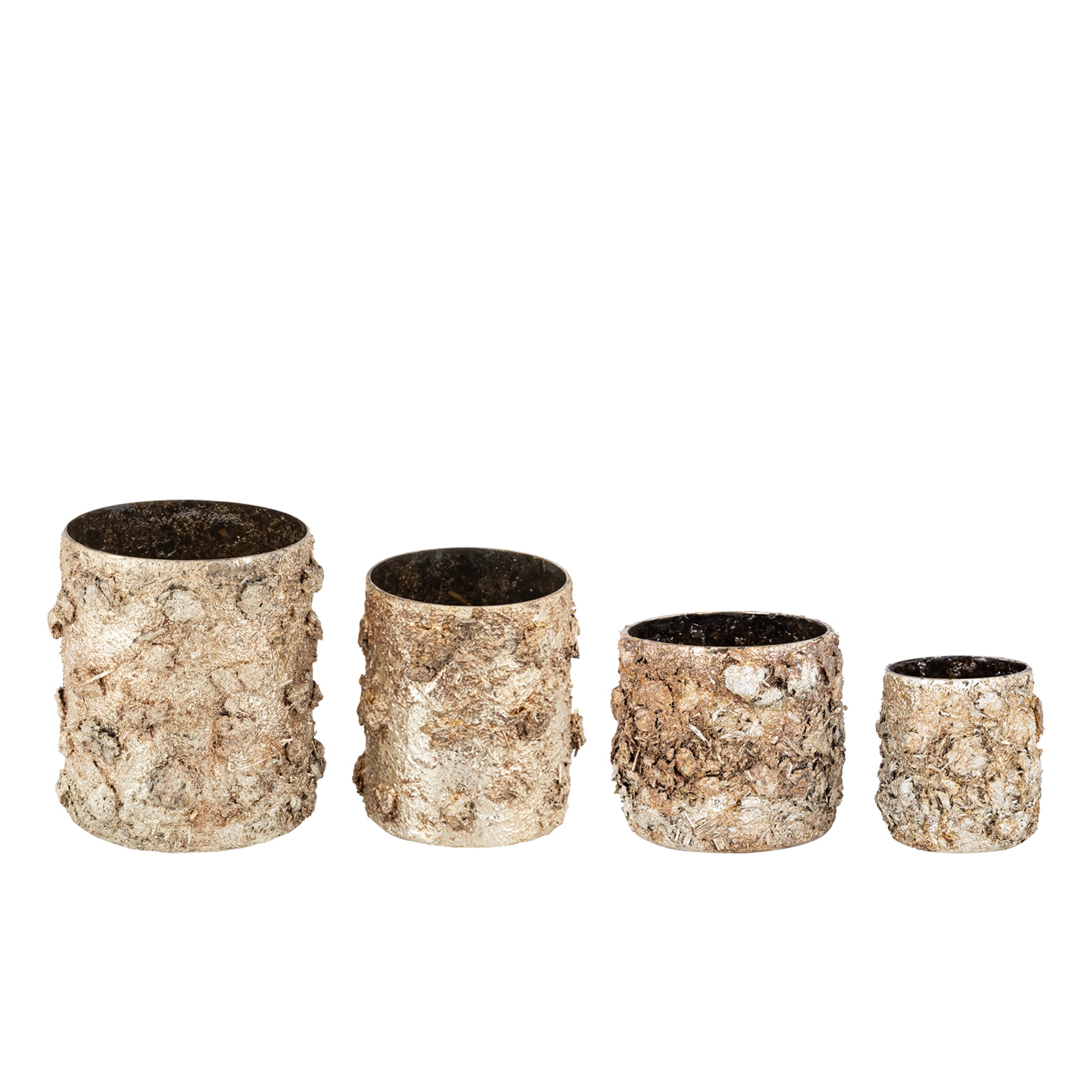 Maddison Bougeoirs en verre — Stormlight High Wide - Or