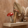 Emmae Red wooden joint mushroom white dots