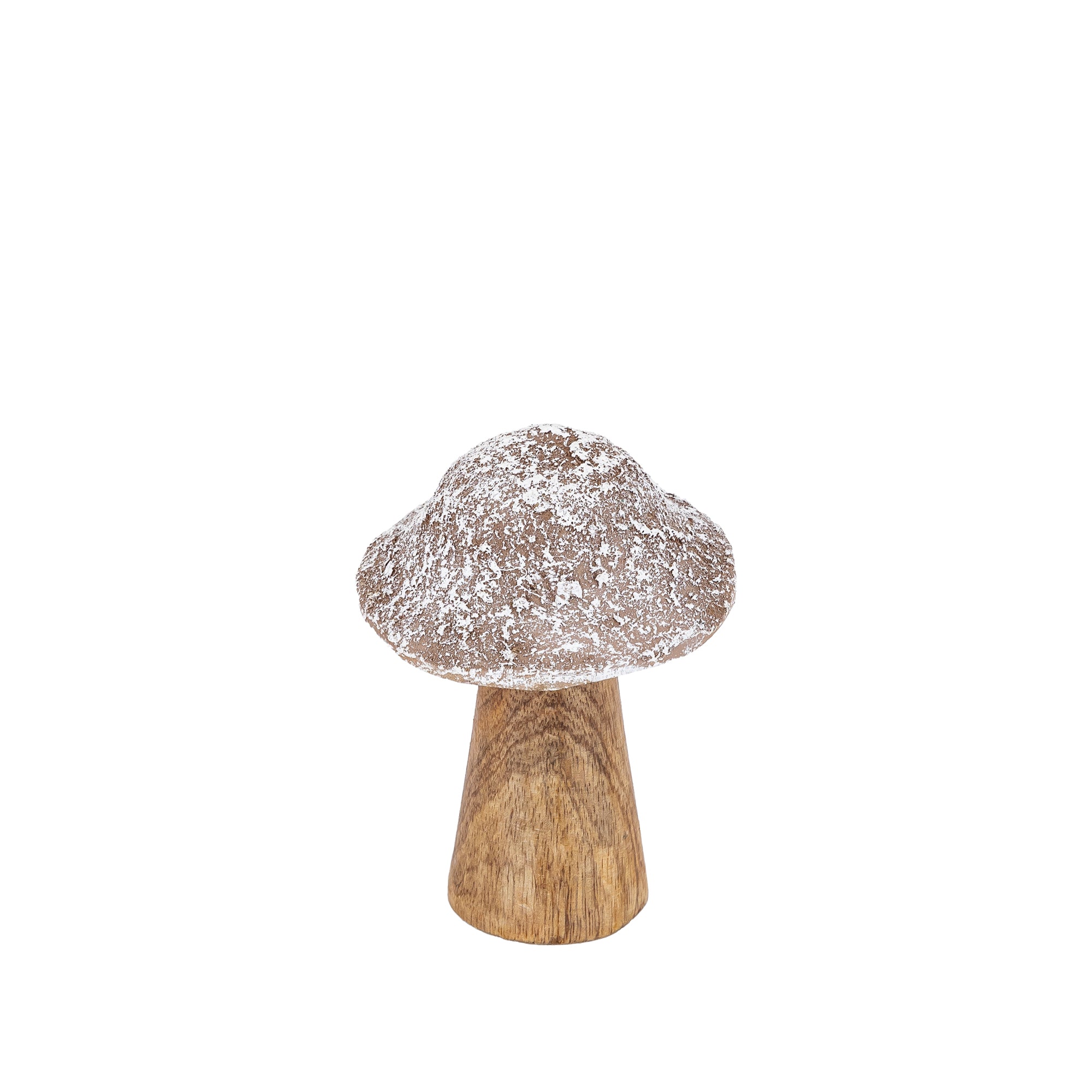 Darlamea Beige burn wood mushroom statue snow S