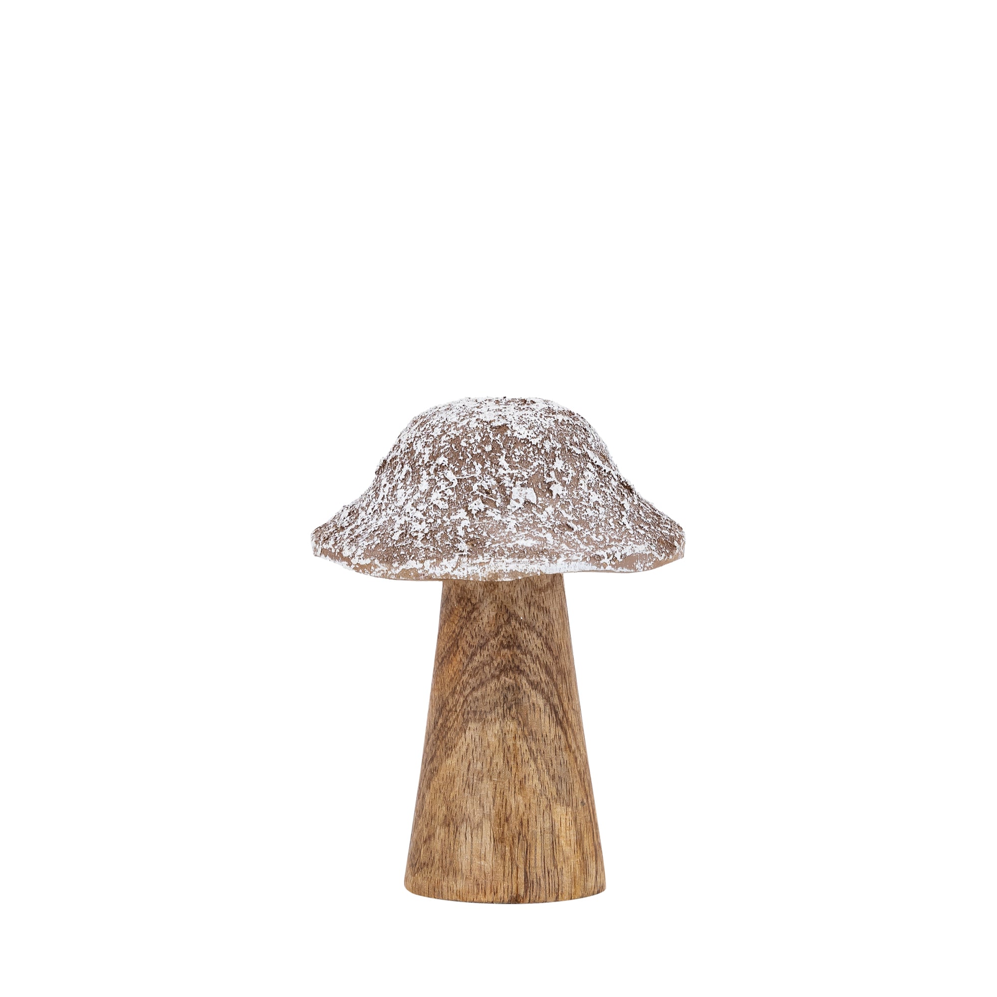 Darlamea Beige burn wood mushroom statue snow S
