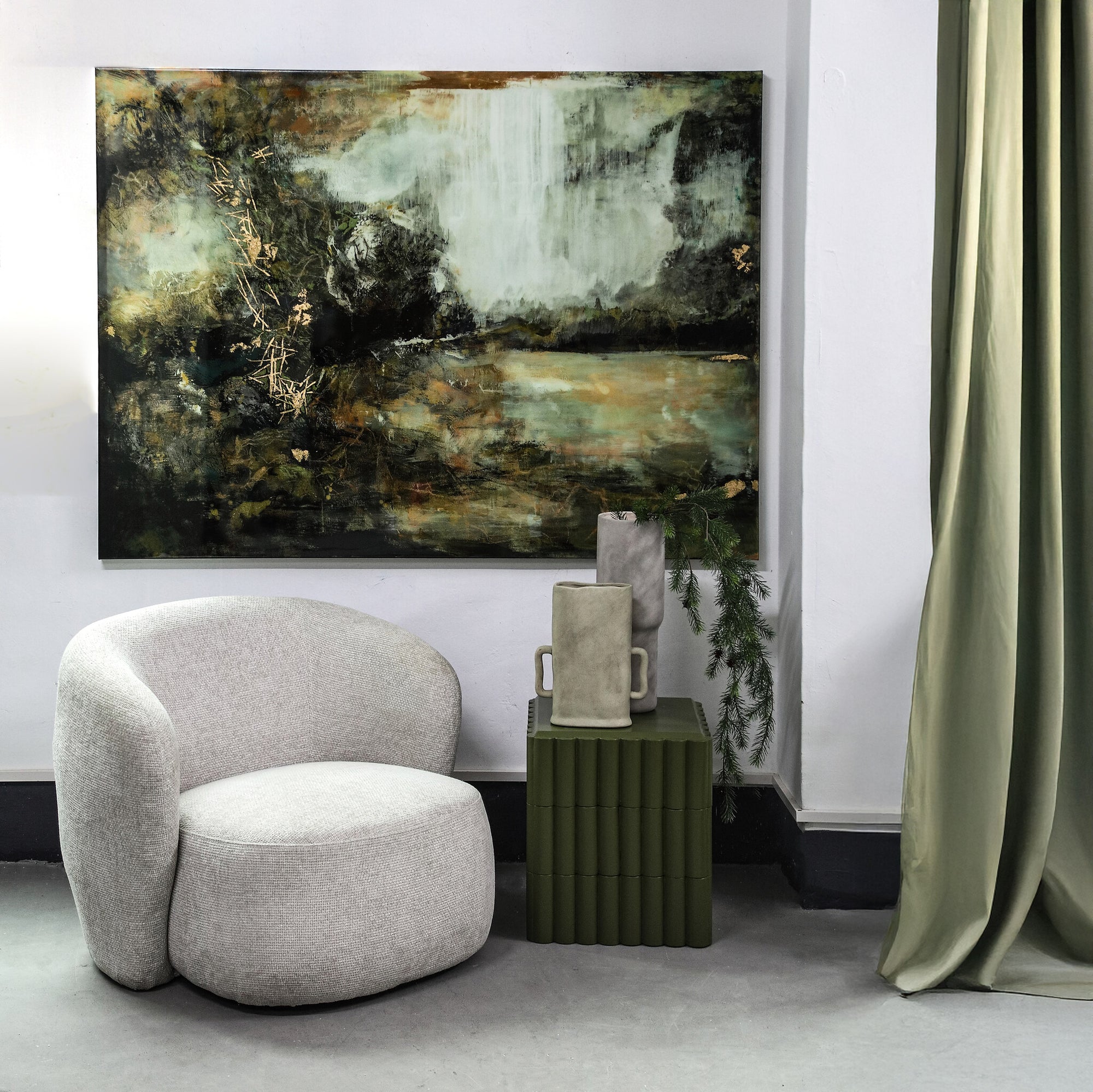 Zetah Brown plexi MDF landscape wall panel