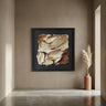 Shahzya Brown plexi MDF abstract mixed wall panel