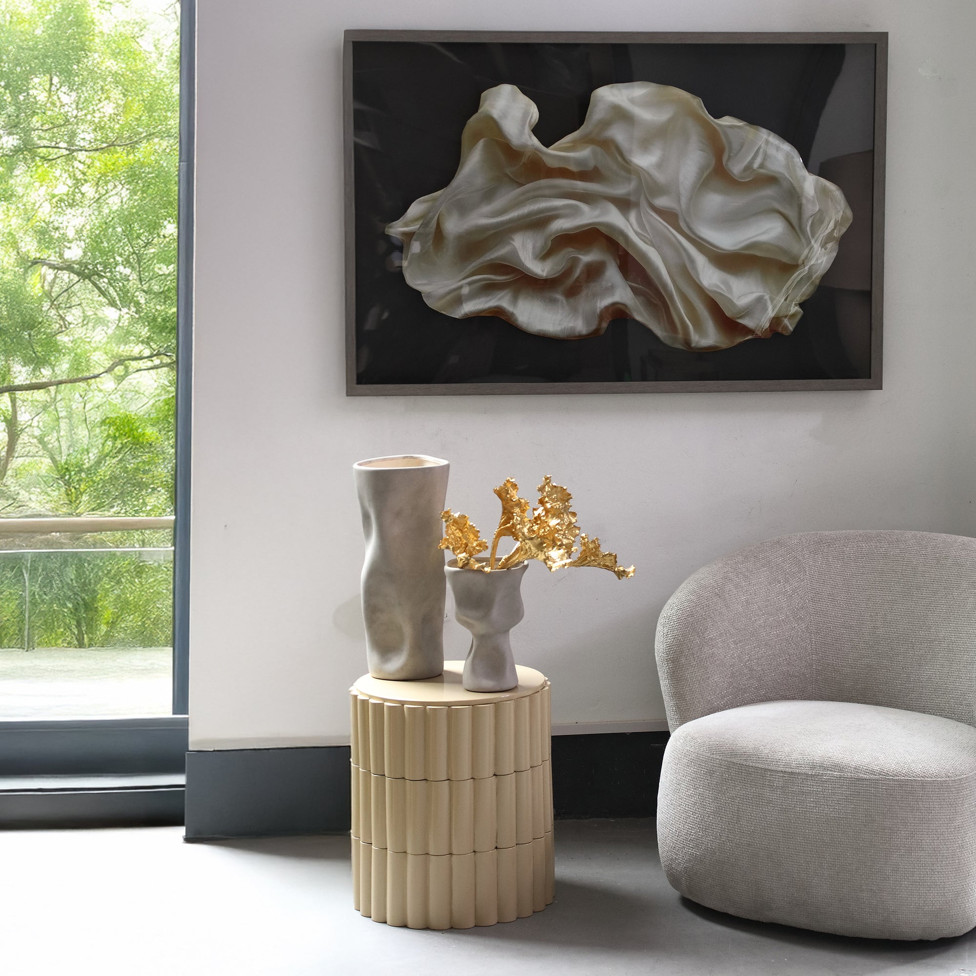 Gitano Champagne plexi MDF abstract wall panel