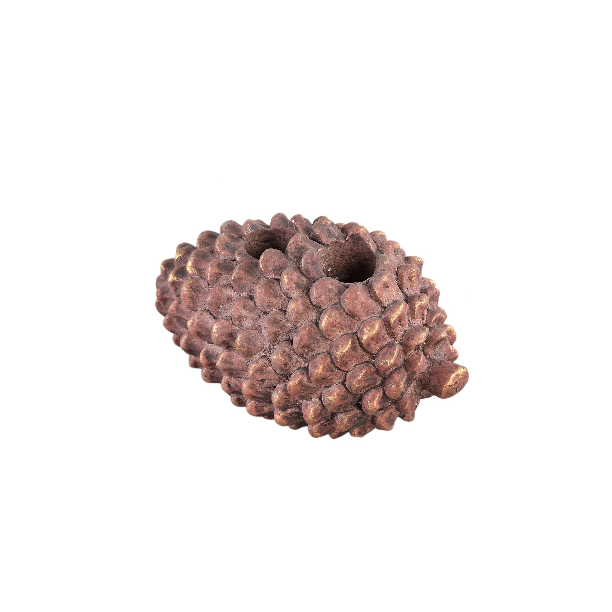 Pigna Chandeliers en ciment — Pinecone Shape Candleholder - Marron foncé