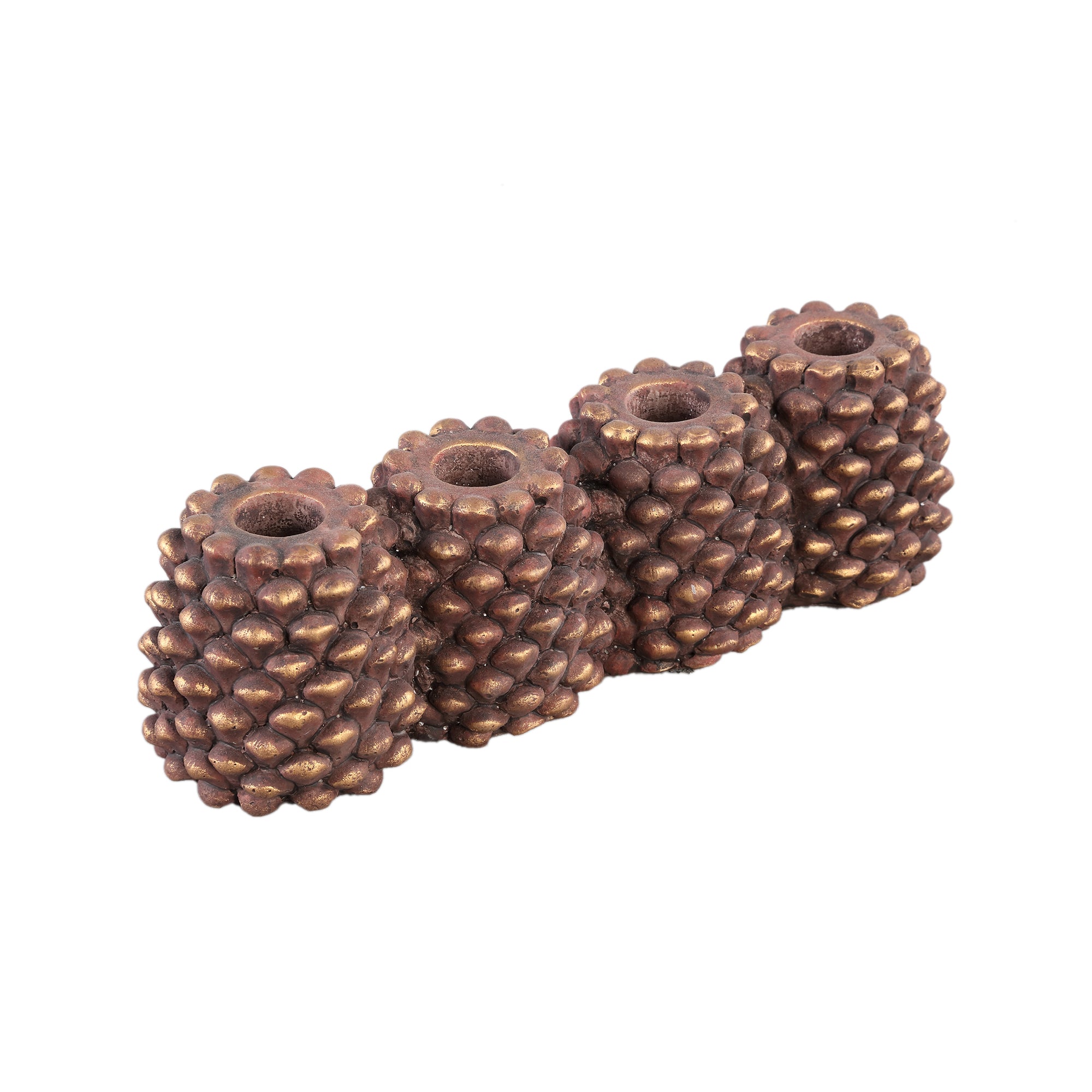 Pigna Chandeliers en ciment — Pinecone Shape Candleholders - Marron foncé