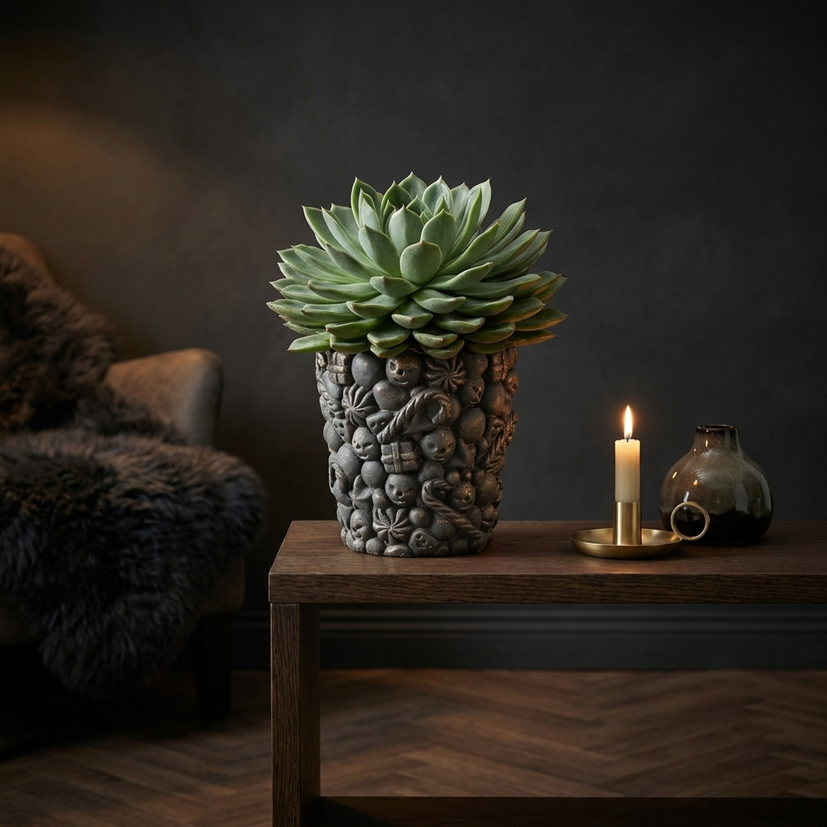 Pot Lusso — Ciment — Photo lifestyle