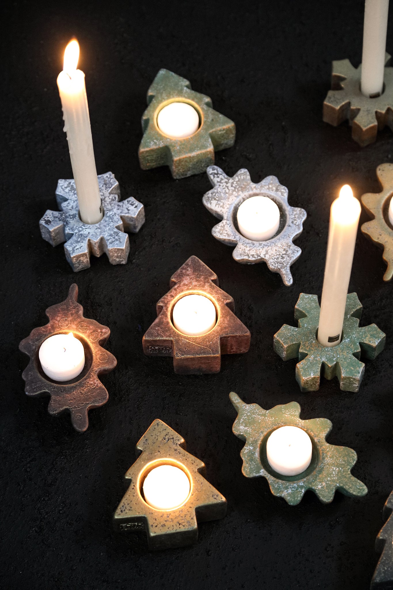Francez Photophores — Leaf Shape Tealight - Argent
