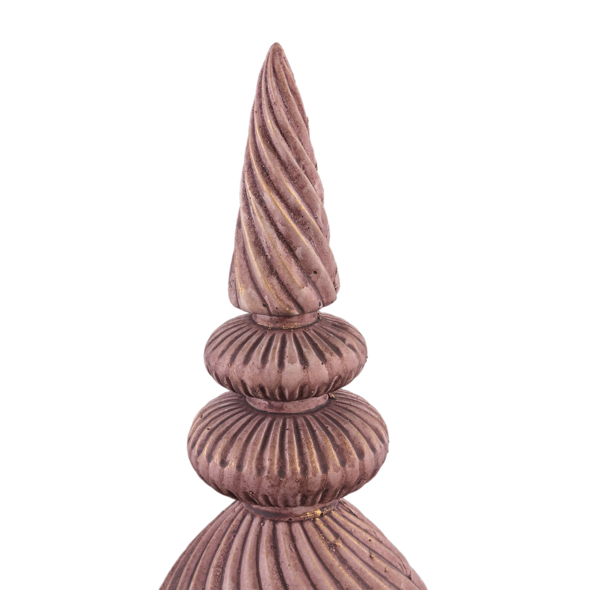 Diala Brown cement statue swirl pattern