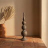 Elison Black cement ball ornament statue S
